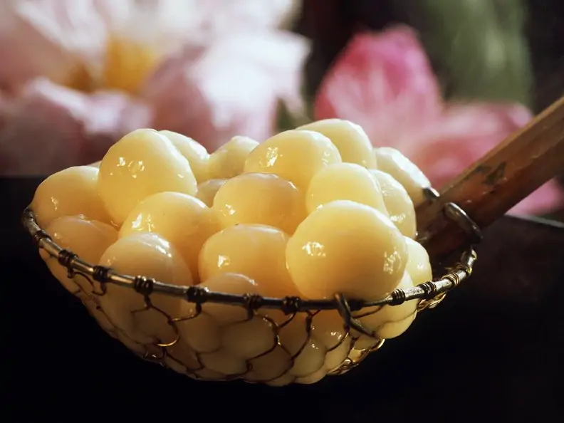 Asiatische Reismehlbällchen