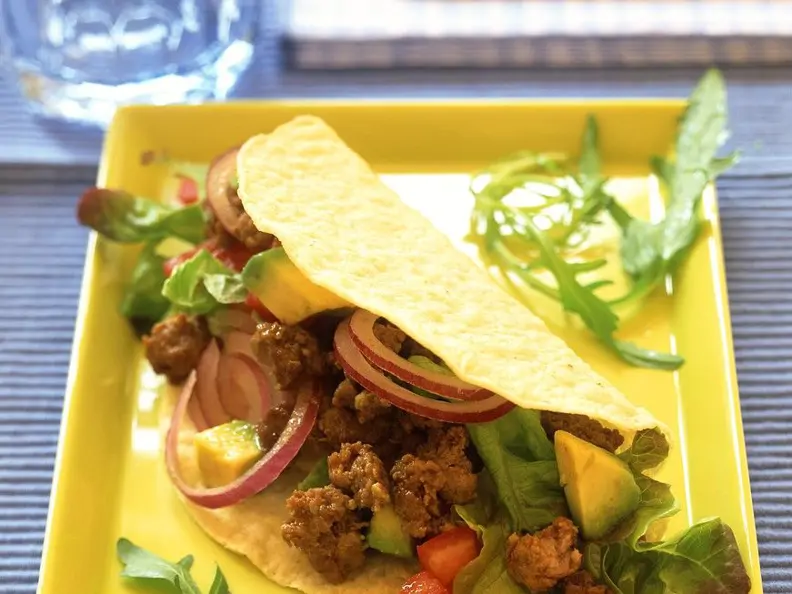 Tacos mit Hackfleischfüllung