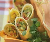 Wraps mit Gemüsefüllung