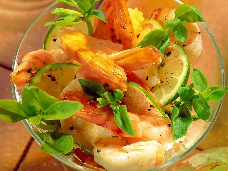 Shrimps-Salat