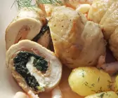 Hähnchenroulade mit Spinat