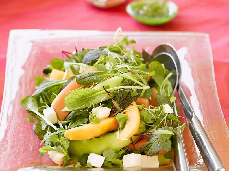 Melonen-Schafskäsesalat