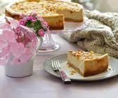 Kaffee-Käsekuchen mit Mandeln