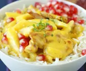 Fruchtiges Hähnchencurry