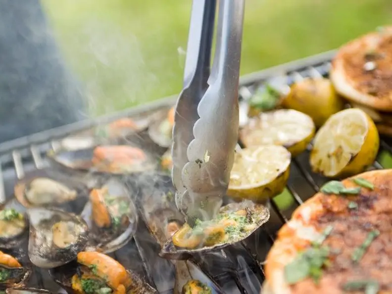 Gegrillte Muscheln