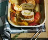 Gefüllter Putenbraten mit Äpfeln
