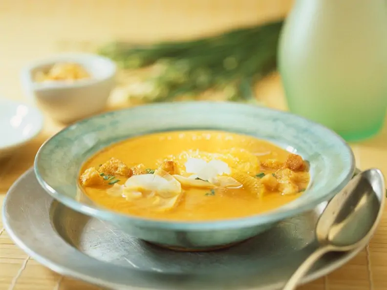 Möhrensuppe mit Curry