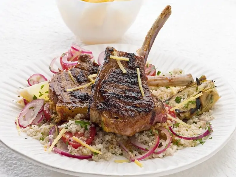 Lammchops mit Couscous