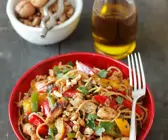 Paprika-Puten-Pasta