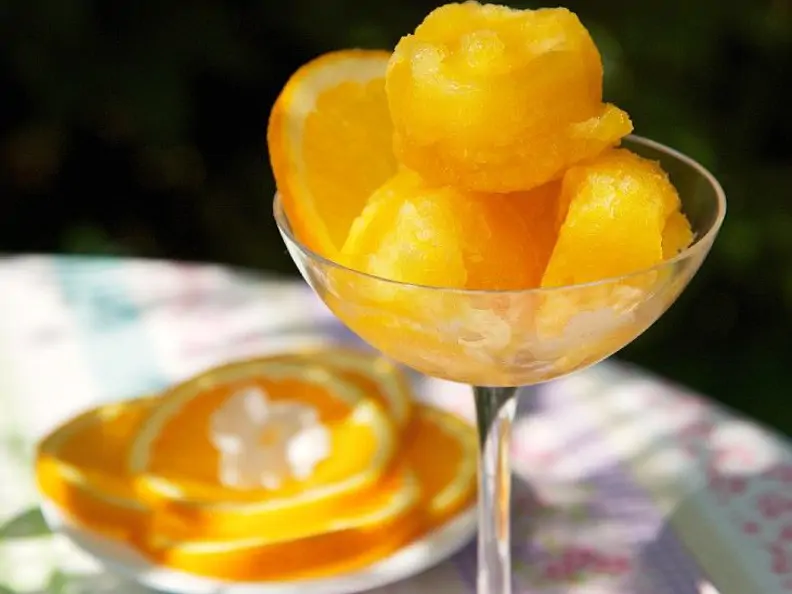 Orangensorbet