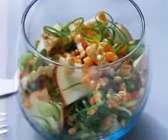 Fruchtiger Lauchsalat