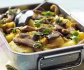 Kartoffelgratin mit Pilzen