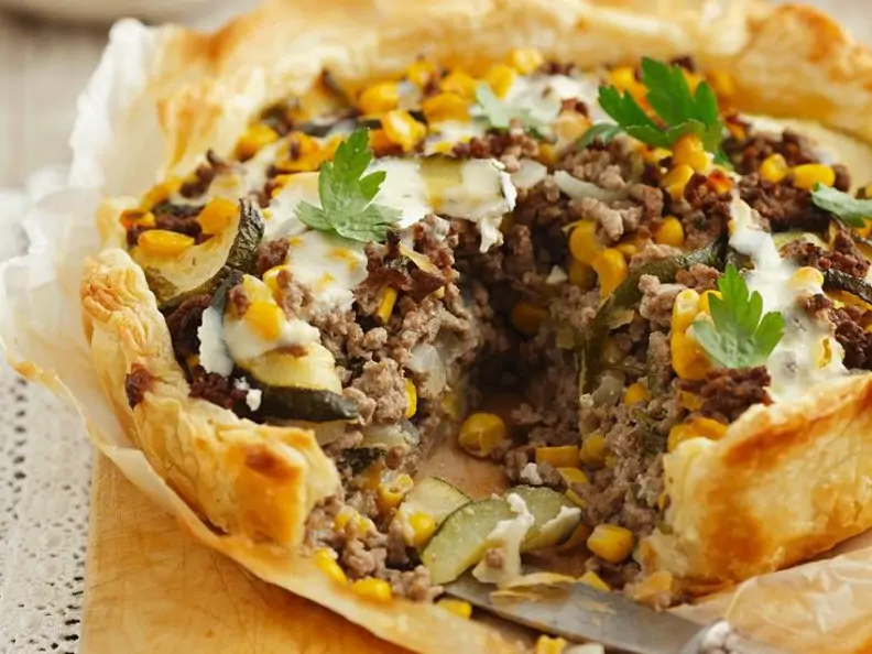 Kleine Hackfleisch-Gemüsekuchen