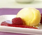 Pfirsichsorbet
