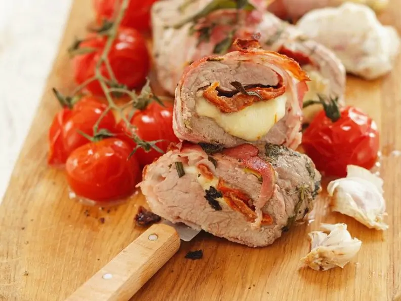Schweinefilet mit Mozzarella-Füllung