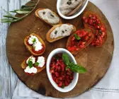 Bruschetta mit Frischkäse