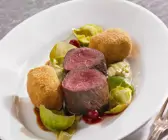 Reh mit Püree