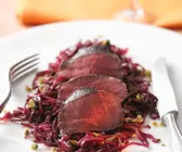 Rehrückenfilet auf Blaukraut