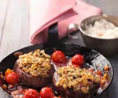 Knusprig überbackenes Fieltsteak