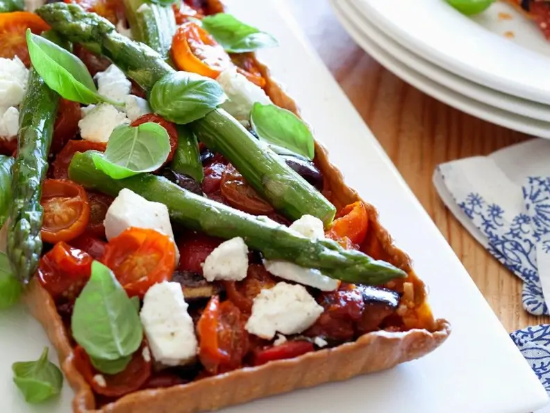 Tomaten-Spargel-Tarte