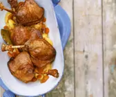 Entenkeulen mit Currygemüse
