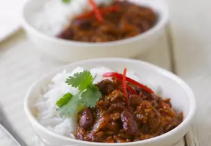 Chili con Carne mit Reis