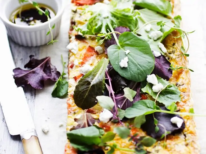 Gemüse-Lachs-Tarte