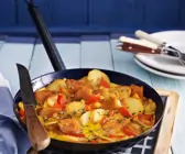 Tortilla mit Fischstäbchen