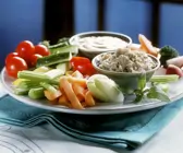 Rohkost mit zweierlei Dips