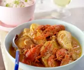 Hähnchen mit Flusskrebsen