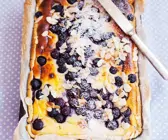 Blaubeerkuchen mit Mandeln