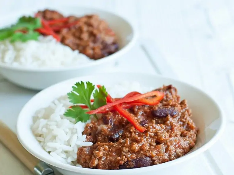 Bohneneintopf mit Hackfleisch