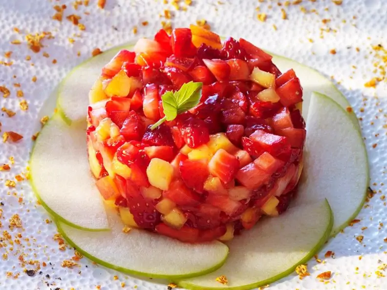 Obsttimbale mit Gewürzen