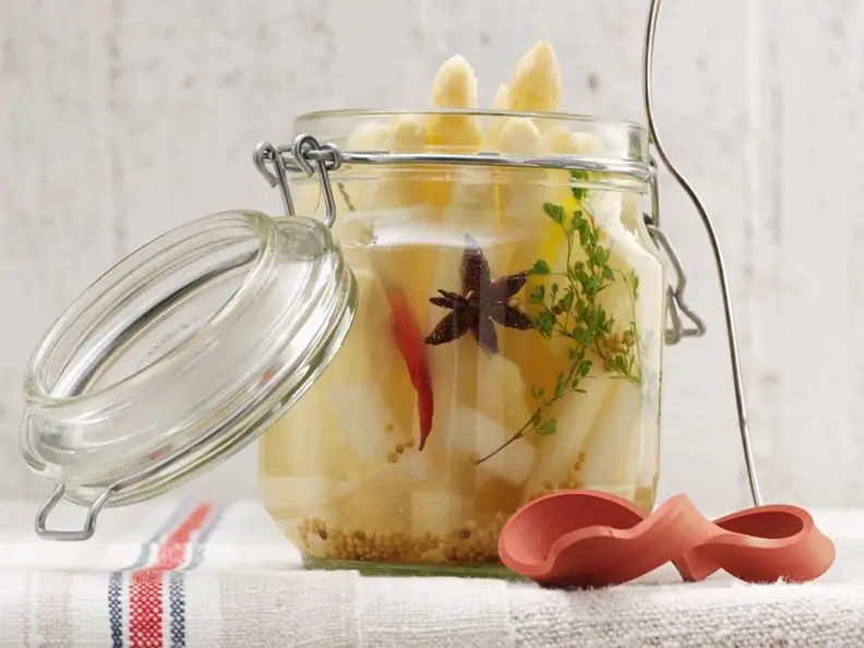 Weißen Spargel einlegen