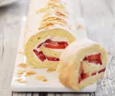 Erdbeerrolle mit Frischkäse