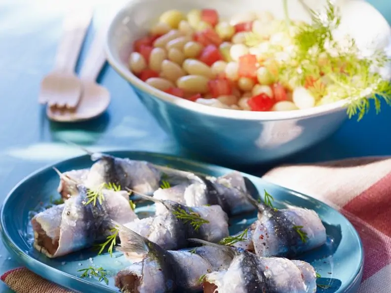 Sardinen gerollt