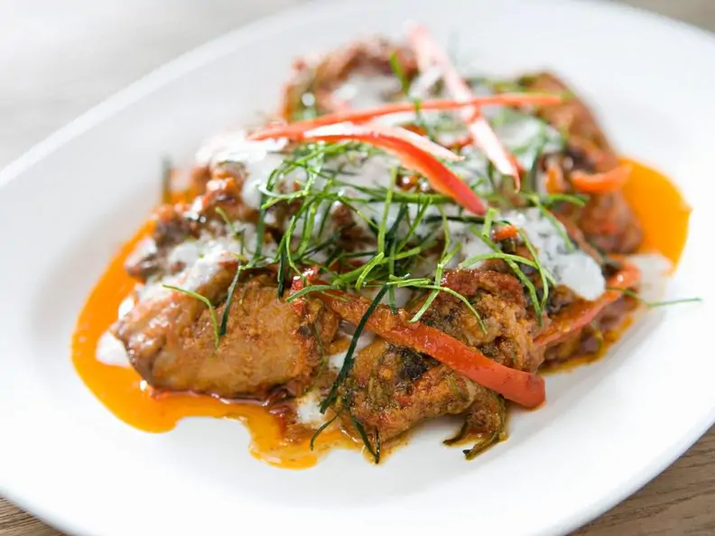 Rotes Fischcurry