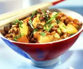 Asiatische Gemüse-Linsenpfanne (vegan)