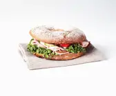Schinkenbagel mit Kresse