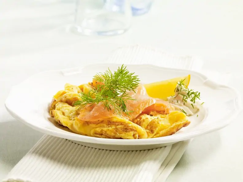 Lachs-Rührei