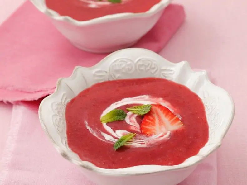 Melonen-Erdbeersuppe (kalt)