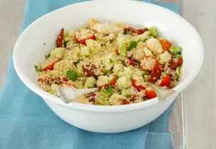 Couscous-Salat mit Bohnen