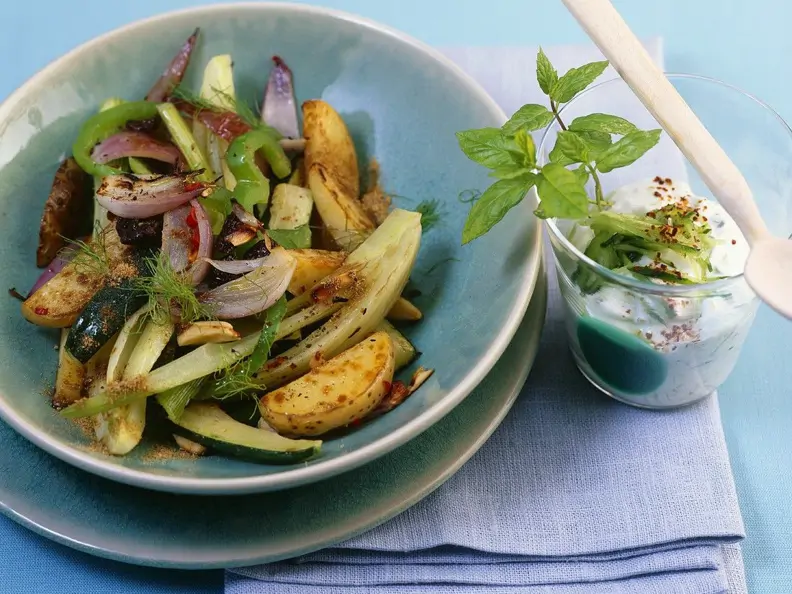 Kartoffelpfanne mit Gemüse