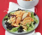Salat mit Pute, Linsen und Apfel