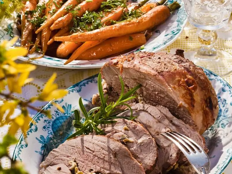 Lammbraten gefüllt