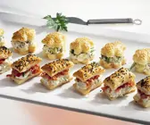 Blätterteig mit Salami, Schinken und Frischkäse