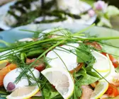 Salat mit Lachs