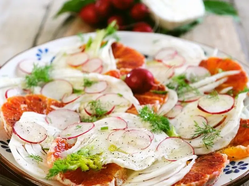 Fenchel-Radieserlsalat mit Blutorange