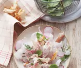 Radisalat mit Forelle