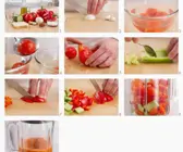 Selbst gemachte Gazpacho